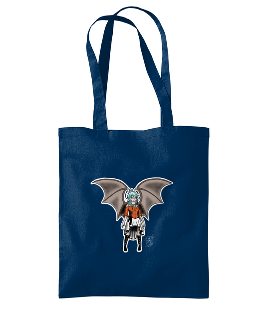 Westford Mill WM261 Organic Premium Cotton Tote Sapphire Demon Lady