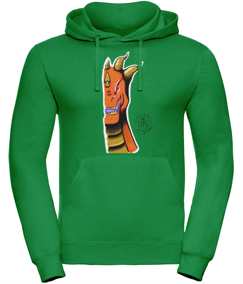 Uneek UC509 Hoodie Roarsome Orange 3 Prongs