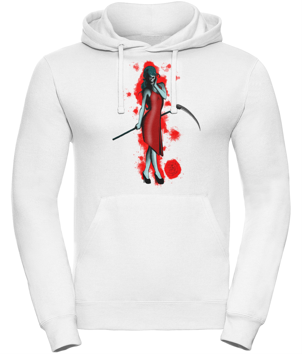 Uneek UC509 Hoodie Lady Death Red Blood