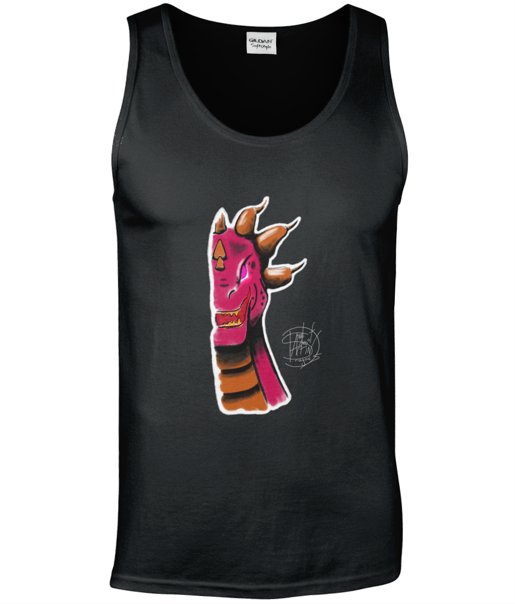 Gildan GD012 Softstyle Adult Tank Top Roarsome Red