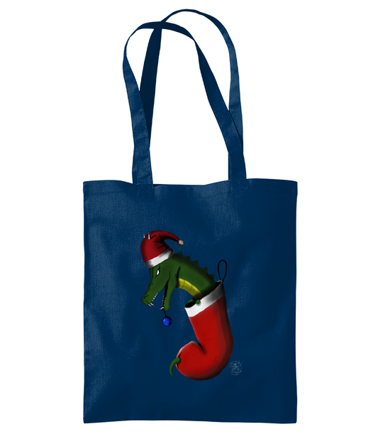 Westford Mill WM261 Organic Premium Cotton Tote Christmas Stocking Dragon