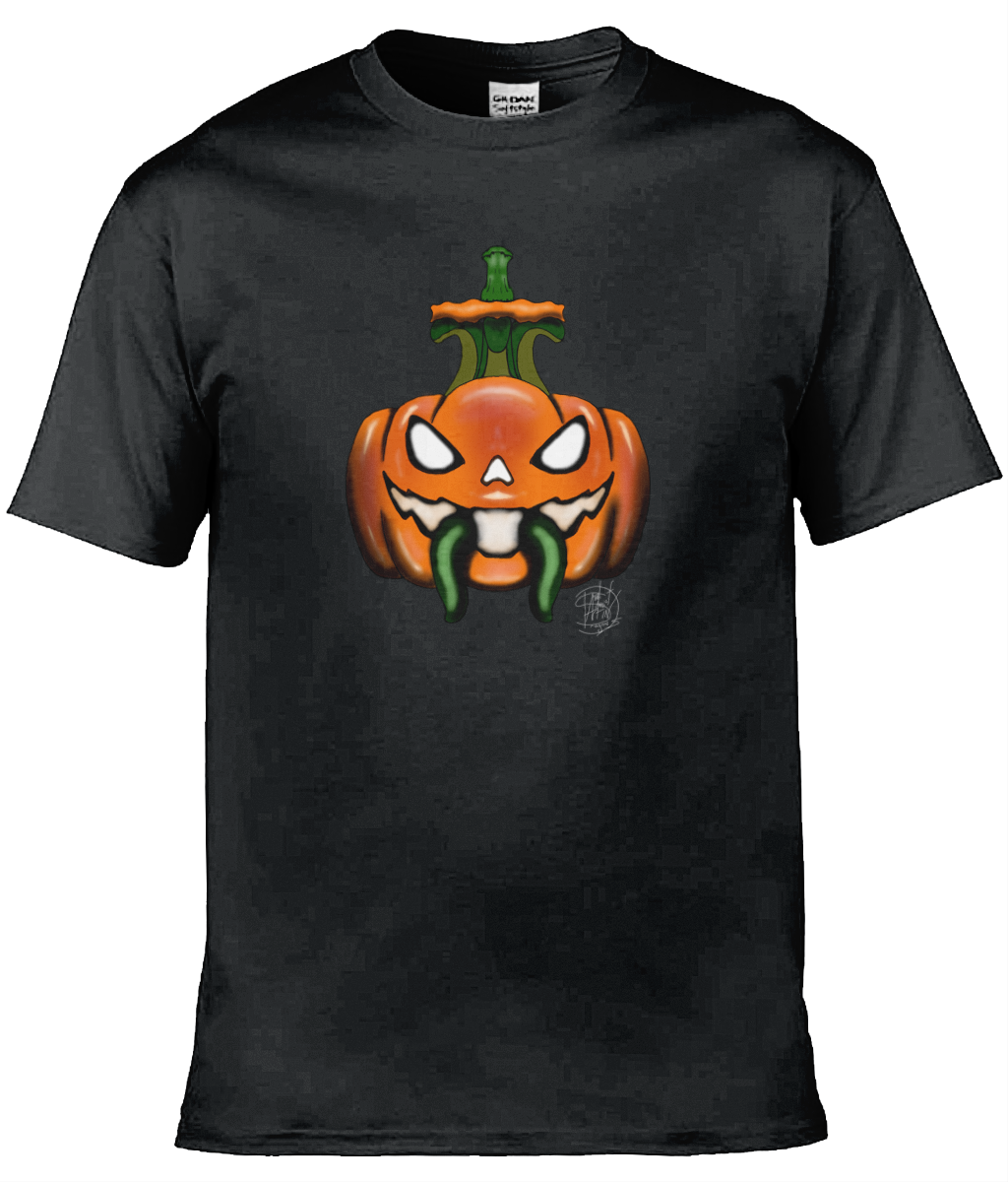 Gildan GD001 Softstyle Adult Ringspun T-Shirt Halloween Pumpkin 3