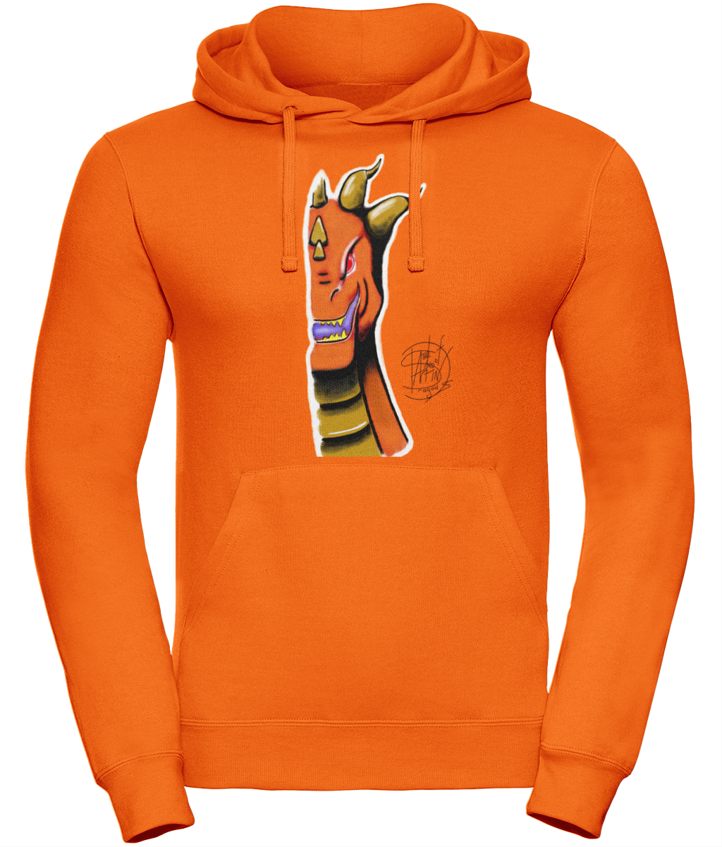 Uneek UC509 Hoodie Roarsome Orange 3 Prongs