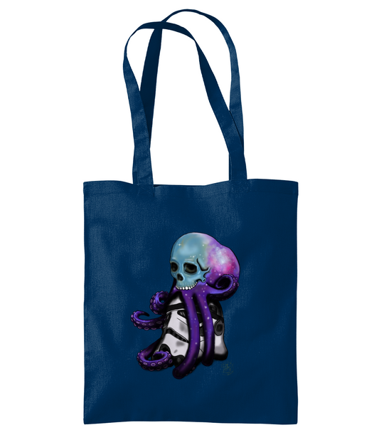 Westford Mill WM261 Organic Premium Cotton Tote Skully Galaxy