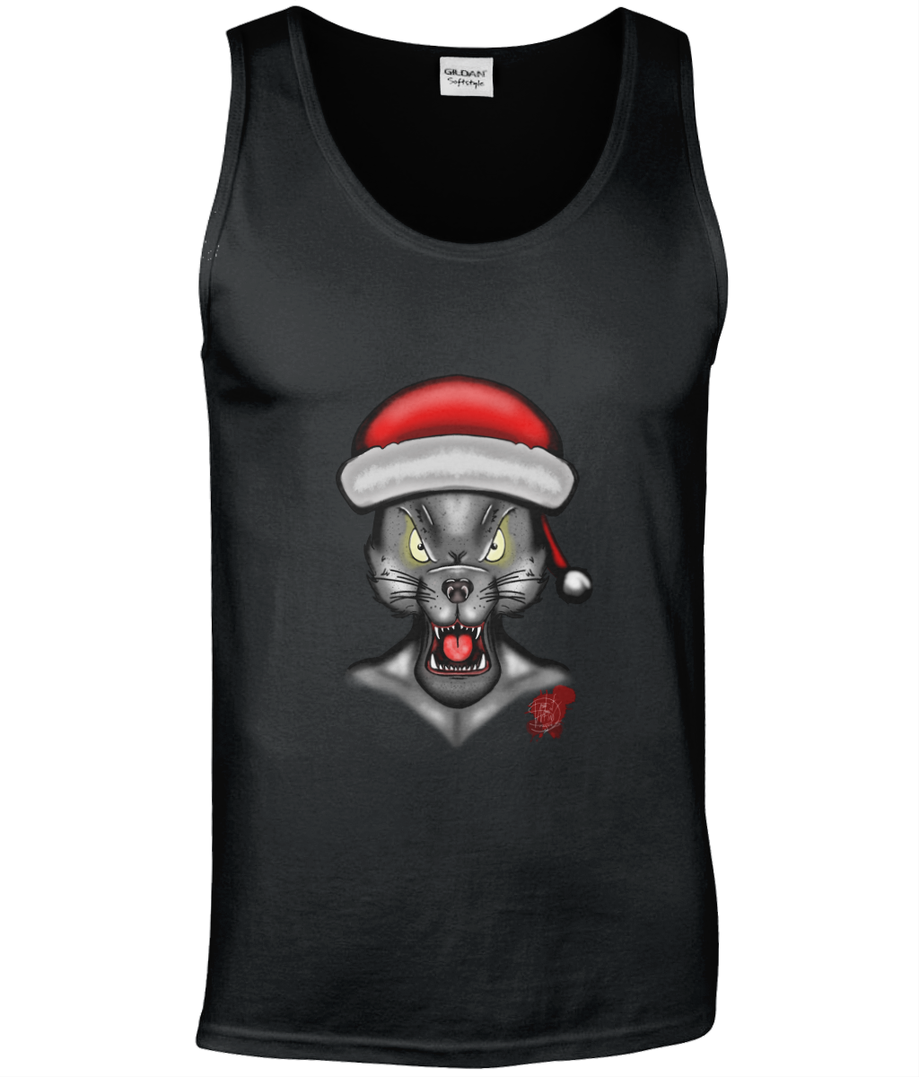 Gildan GD012 Softstyle Adult Tank Top Christmas Wolf