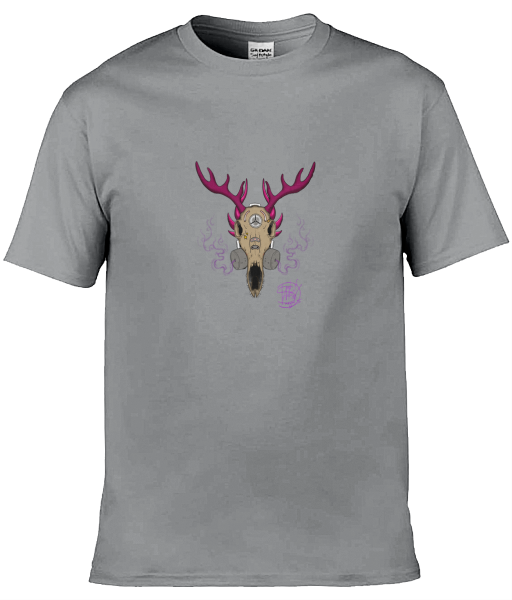 Gildan GD001 Softstyle Adult Ringspun T-Shirt Gas Mask Deer 2