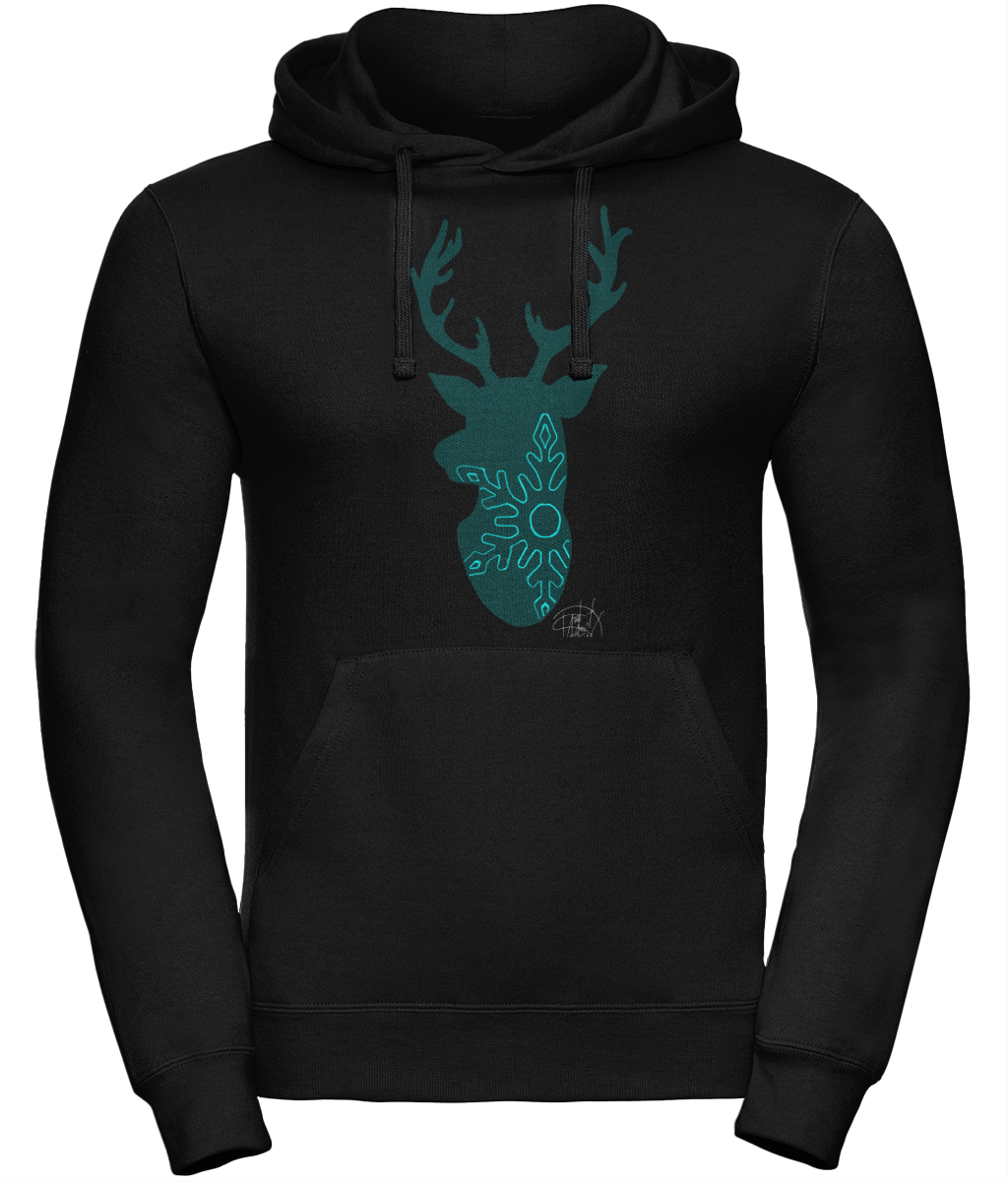 Uneek UC509 Hoodie Christmas Reindeer Snowflake