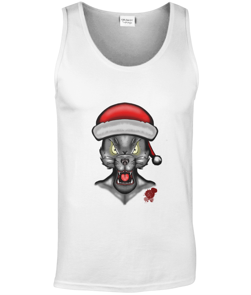 Gildan GD012 Softstyle Adult Tank Top Christmas Wolf