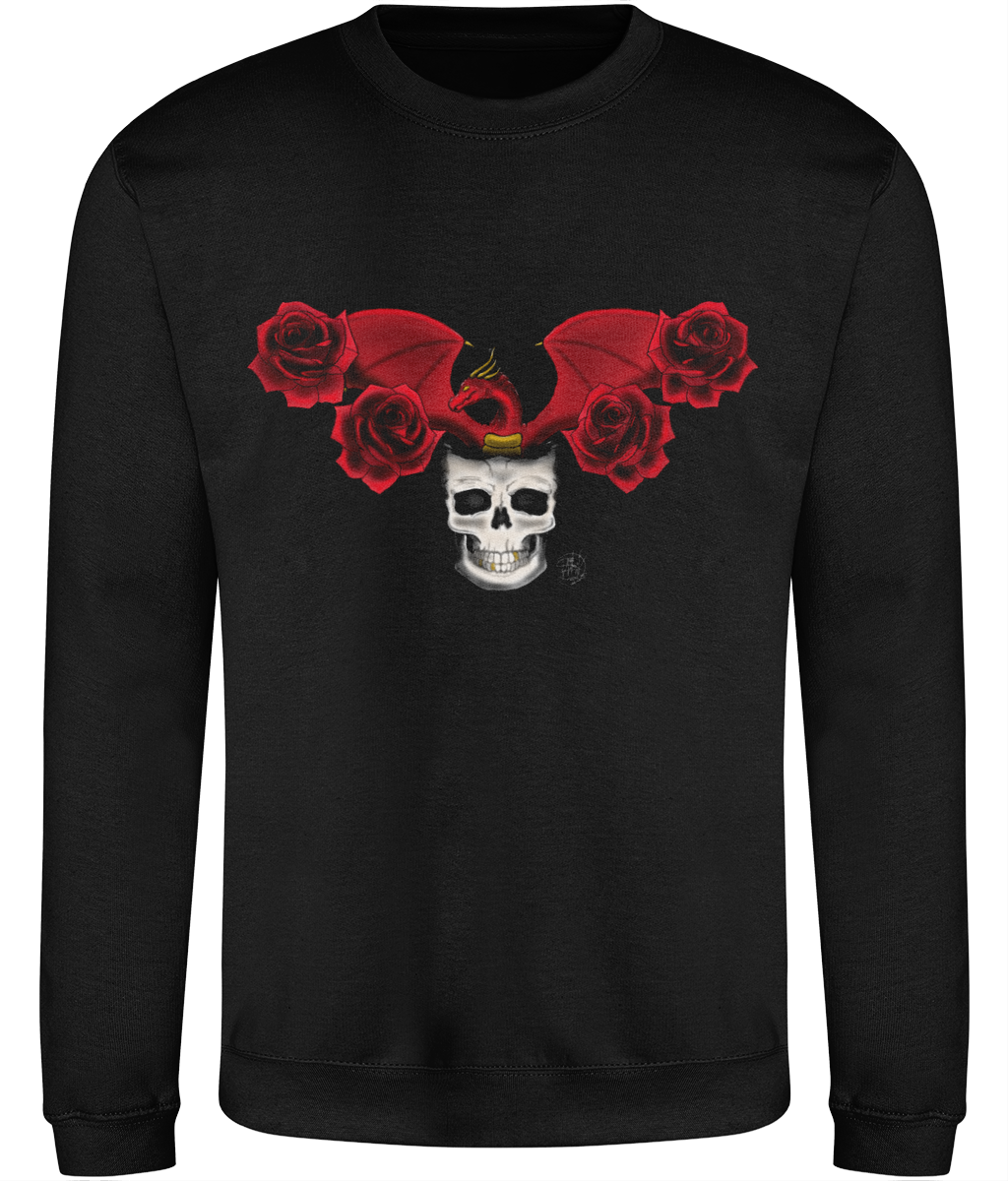 AWDis JH030 Sweatshirt Dragon and Roses