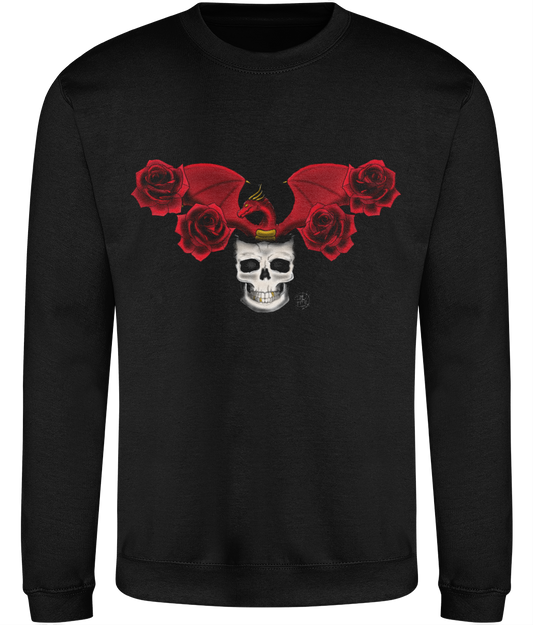 AWDis JH030 Sweatshirt Dragon and Roses