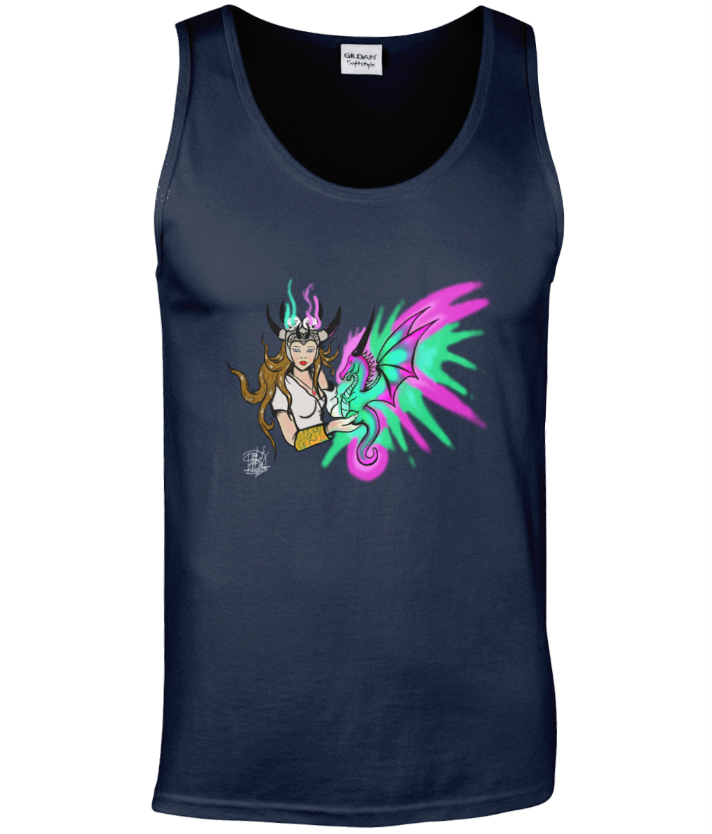 Gildan GD012 Softstyle Adult Tank Top Dragon Queen