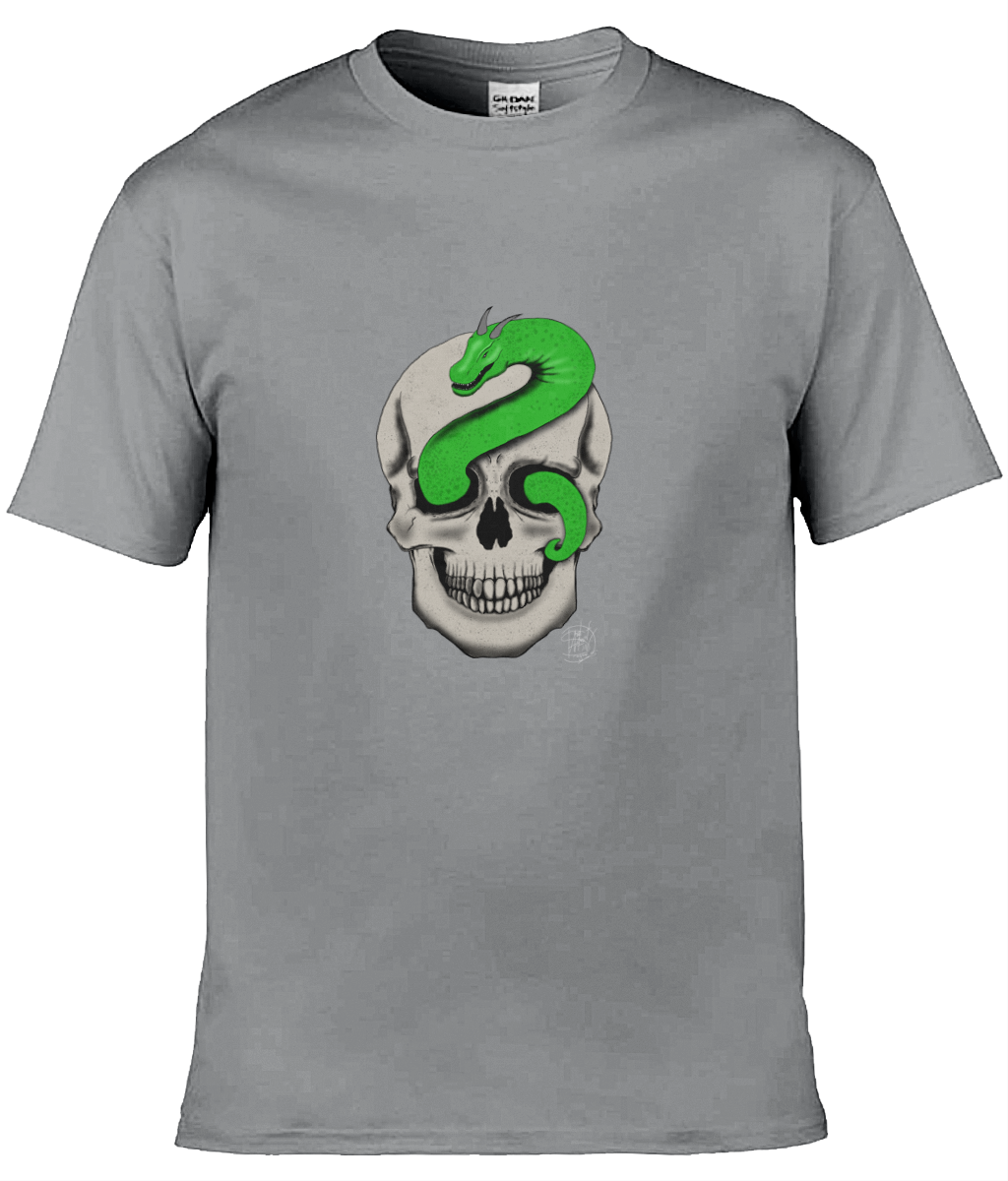 Gildan GD001 Softstyle Adult Ringspun T-Shirt Serpent Skull