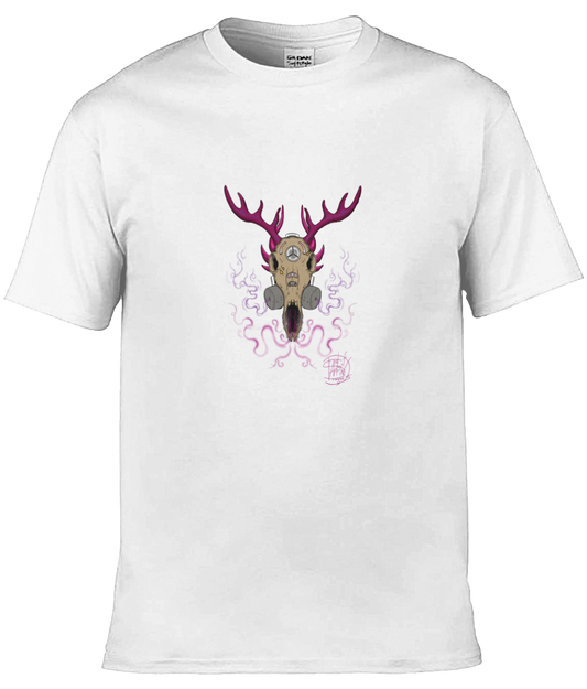 Gildan GD001 Softstyle Adult Ringspun T-Shirt Gas Mask Deer 1