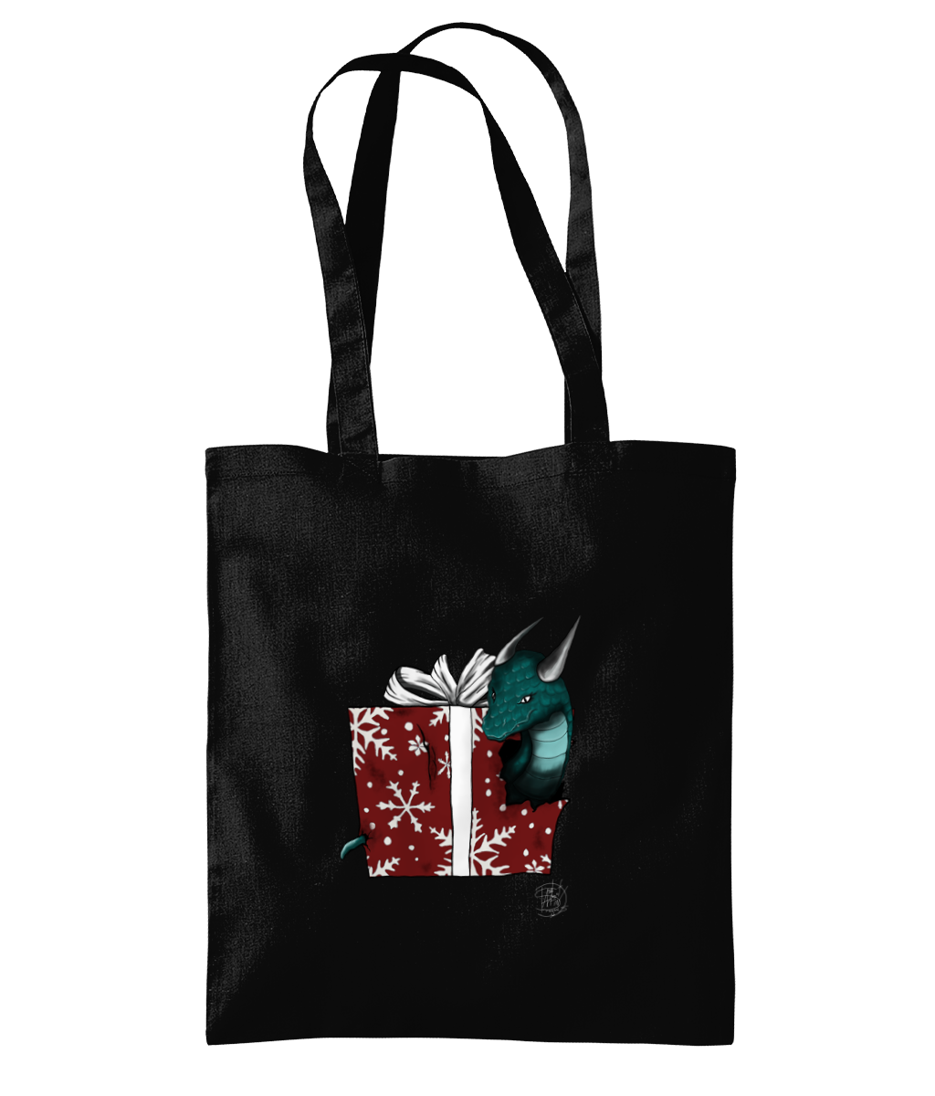 Westford Mill WM261 Organic Premium Cotton Tote present dragon