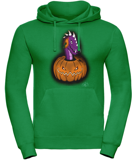 Uneek UC509 Hoodie Halloween Pumpkin Peekaboo Dargon