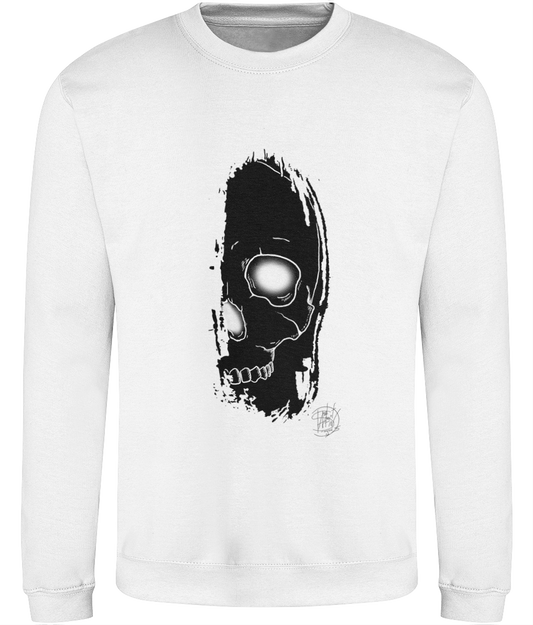 AWDis JH030 Sweatshirt Brush Skull Black Logo