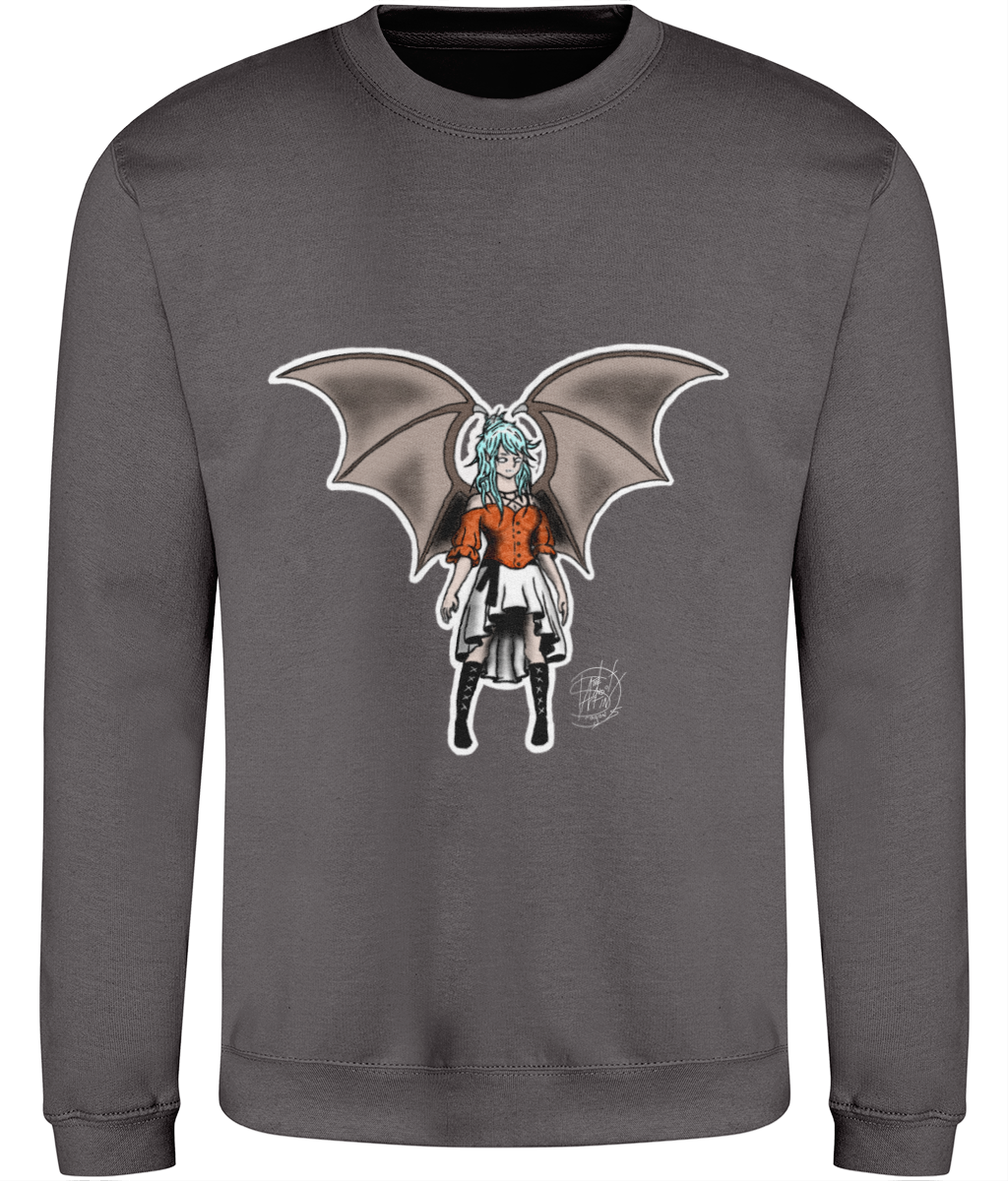 AWDis JH030 Sweatshirt Sapphire Demon Lady