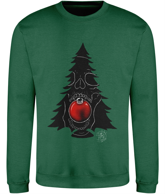 AWDis JH030 Sweatshirt Christmas Skull