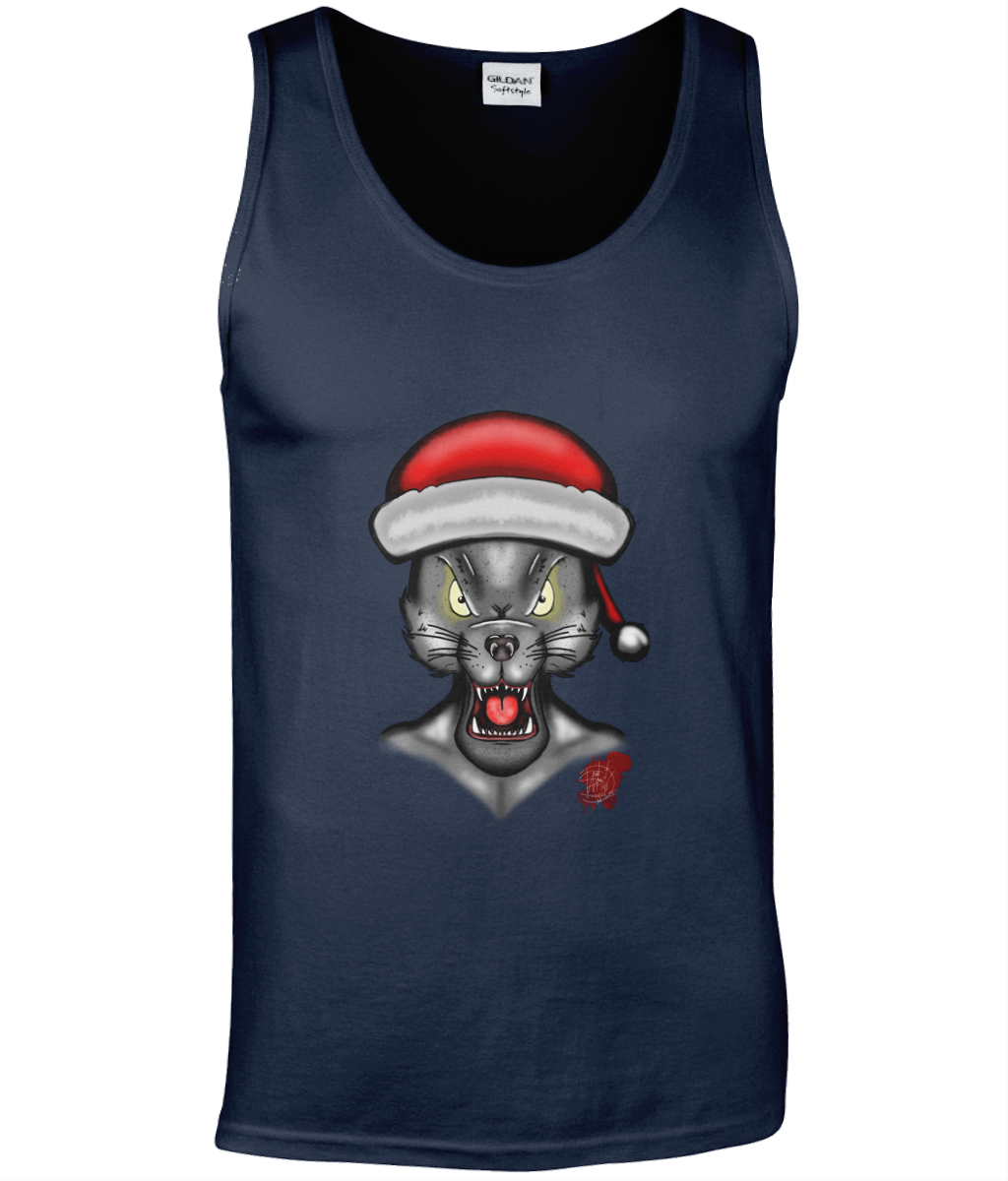 Gildan GD012 Softstyle Adult Tank Top Christmas Wolf