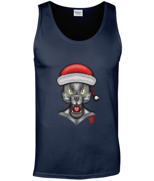 Gildan GD012 Softstyle Adult Tank Top Christmas Wolf