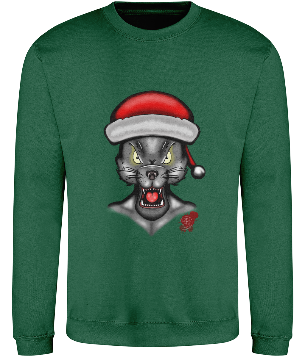 AWDis JH030 Sweatshirt Christmas Wolf