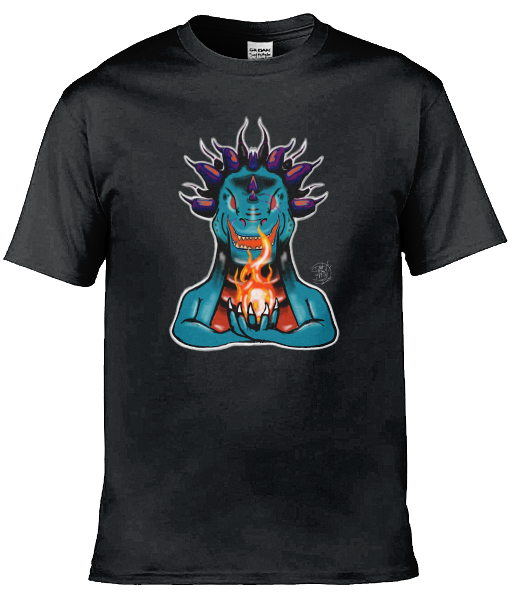 Gildan GD001 Softstyle Adult Ringspun T-Shirt Hold Fire Turquoise