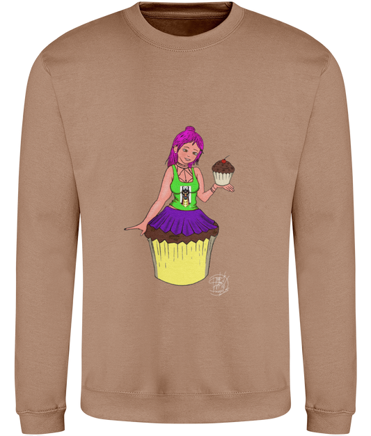 AWDis JH030 Sweatshirt Cupcake Girl 1