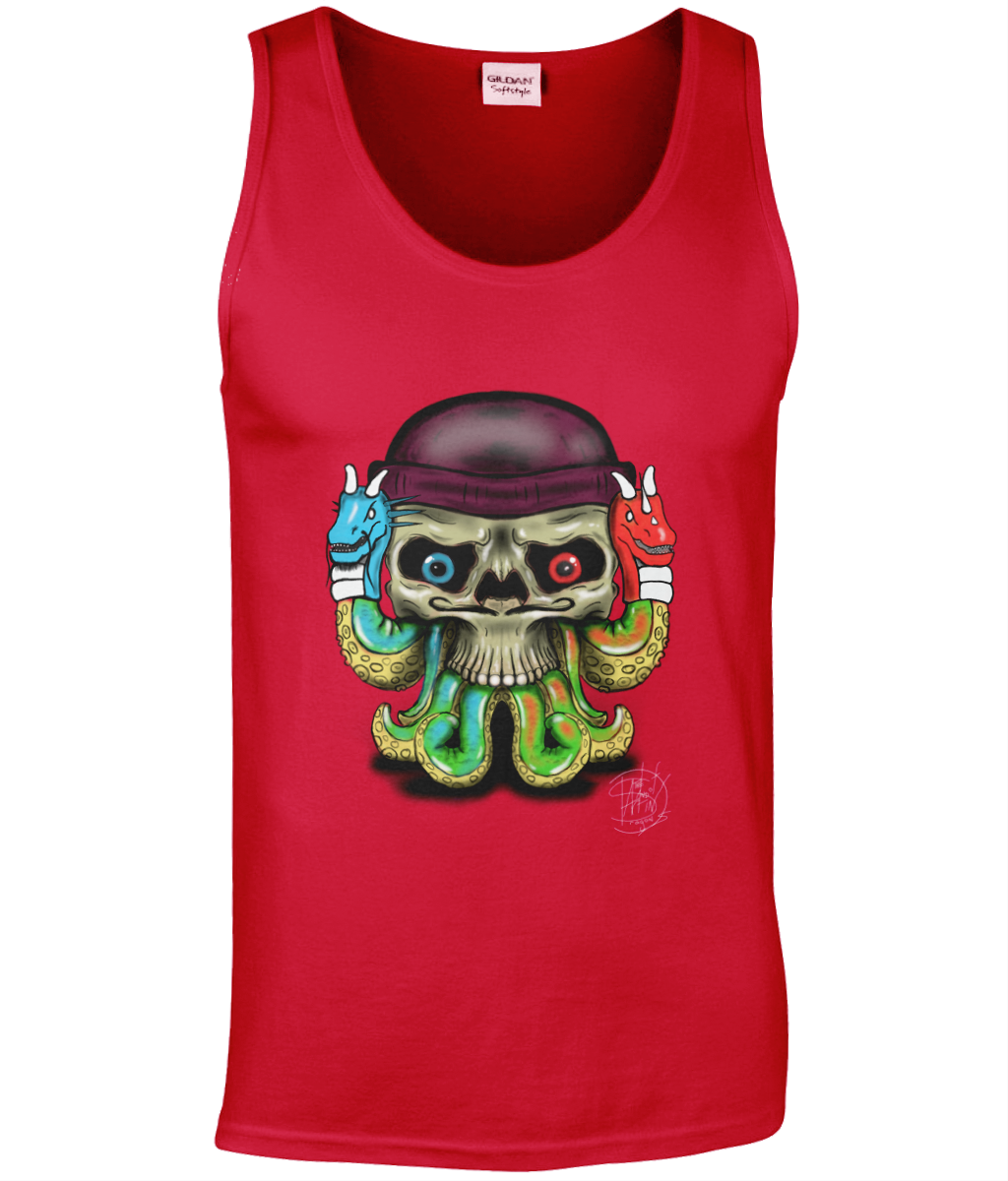 Gildan GD012 Softstyle Adult Tank Top Octo Puppet