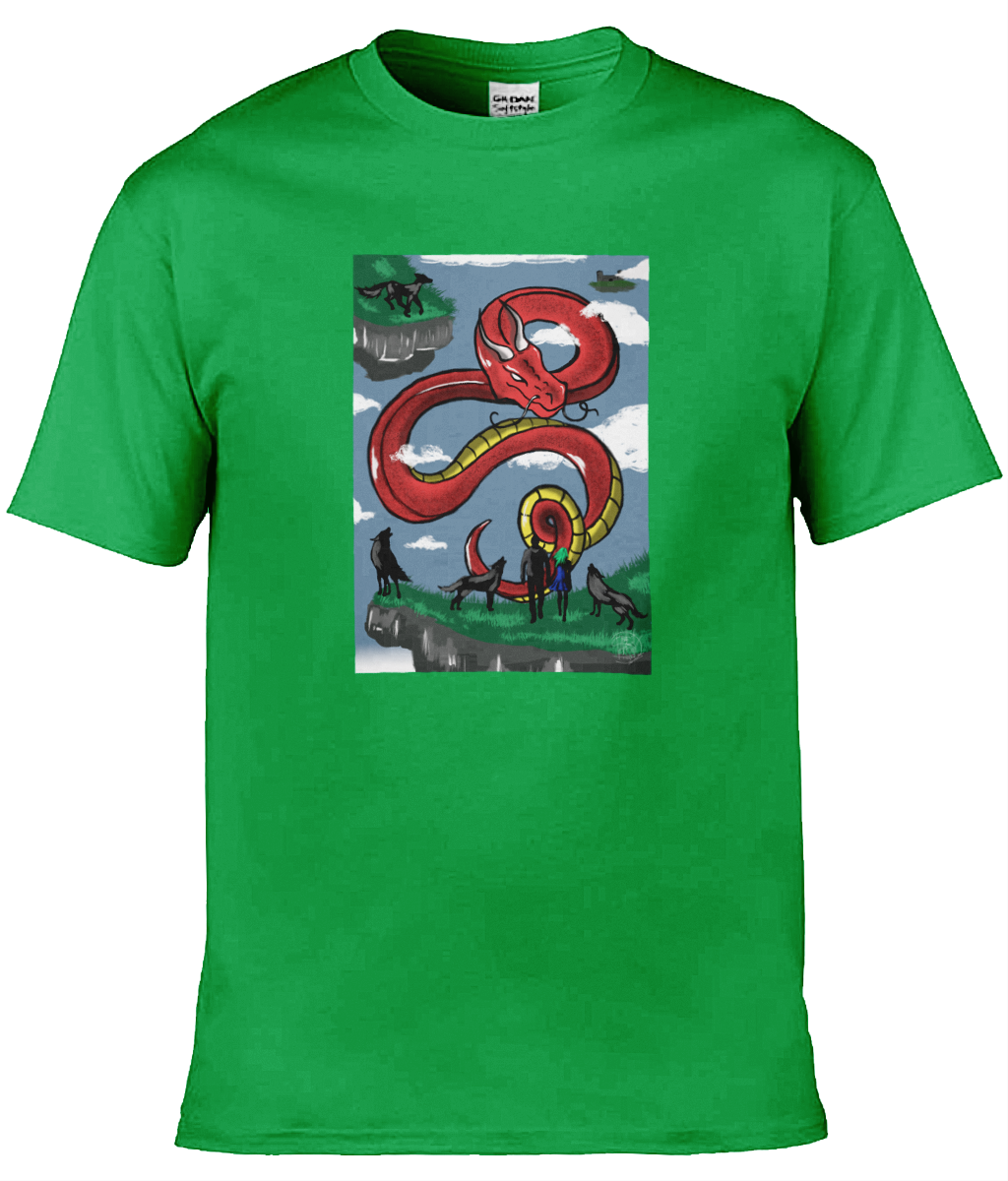 Gildan GD001 Softstyle Adult Ringspun T-Shirt Family Dragon 3