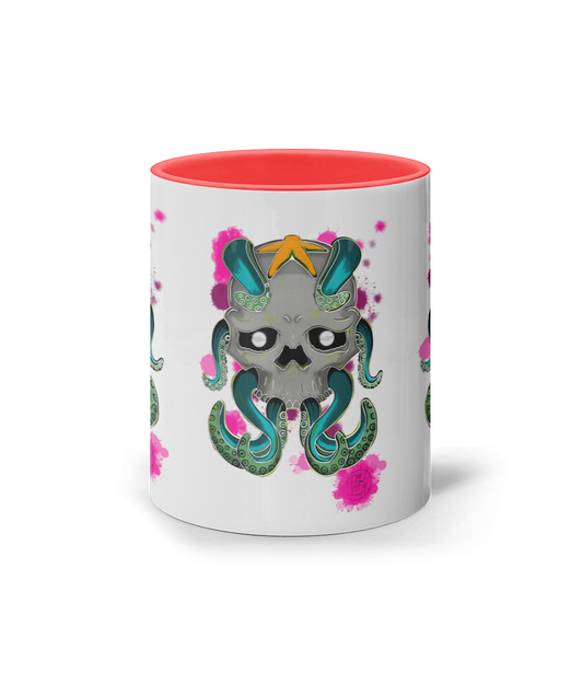 11oz Coloured Inner & Handle Mug Octo Neon Octo Neon Octo Neon