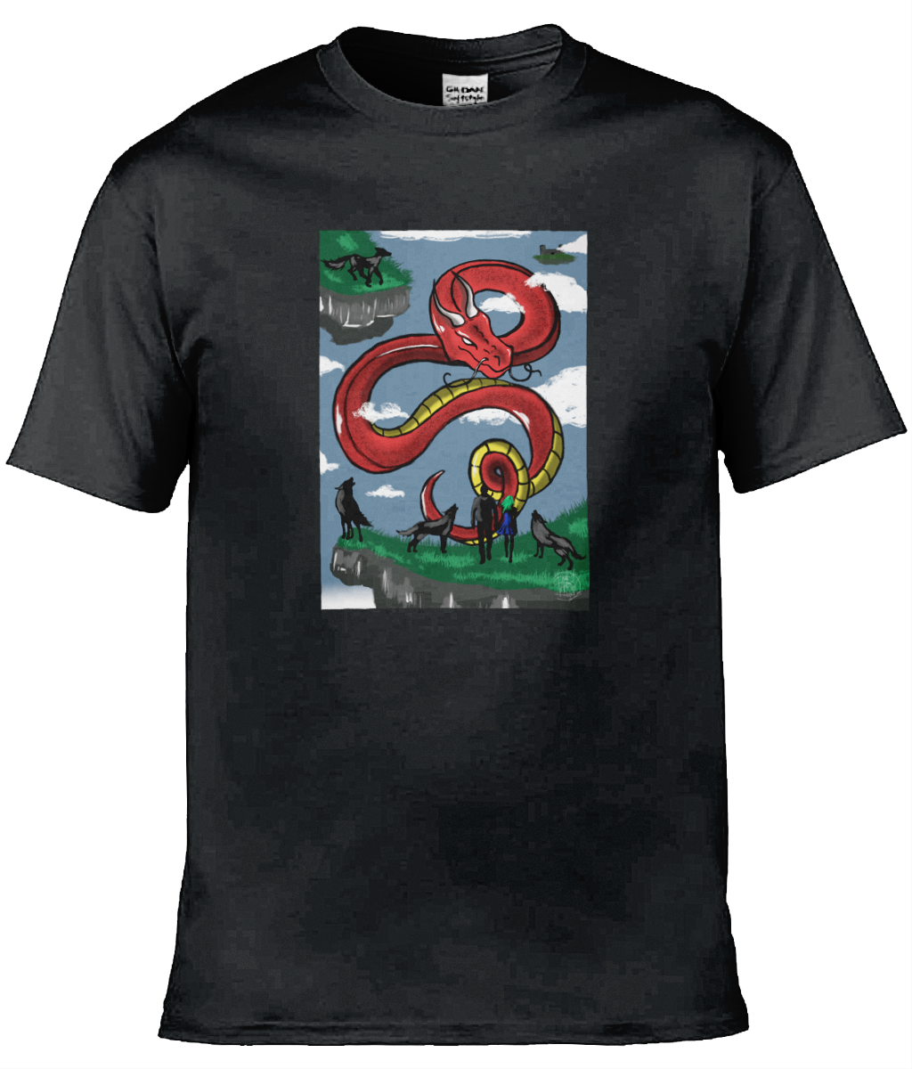 Gildan GD001 Softstyle Adult Ringspun T-Shirt Family Dragon 3