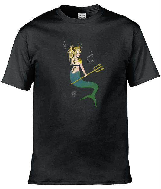 Gildan GD001 Softstyle Adult Ringspun T-Shirt Royal May Mermaid