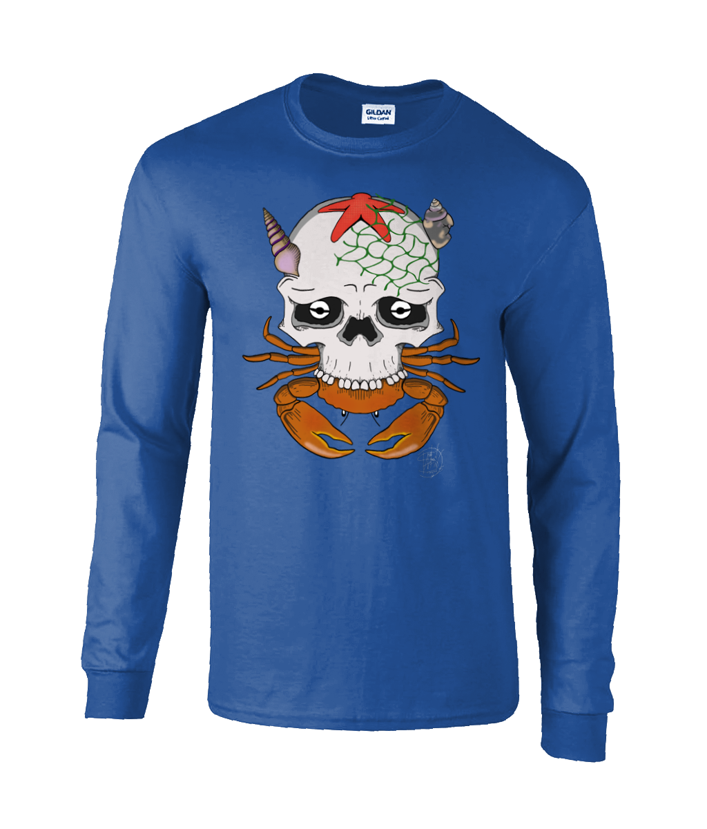 Gildan GD014 Ultra Cotton Adult Long Sleeve T-Shirt Crabs