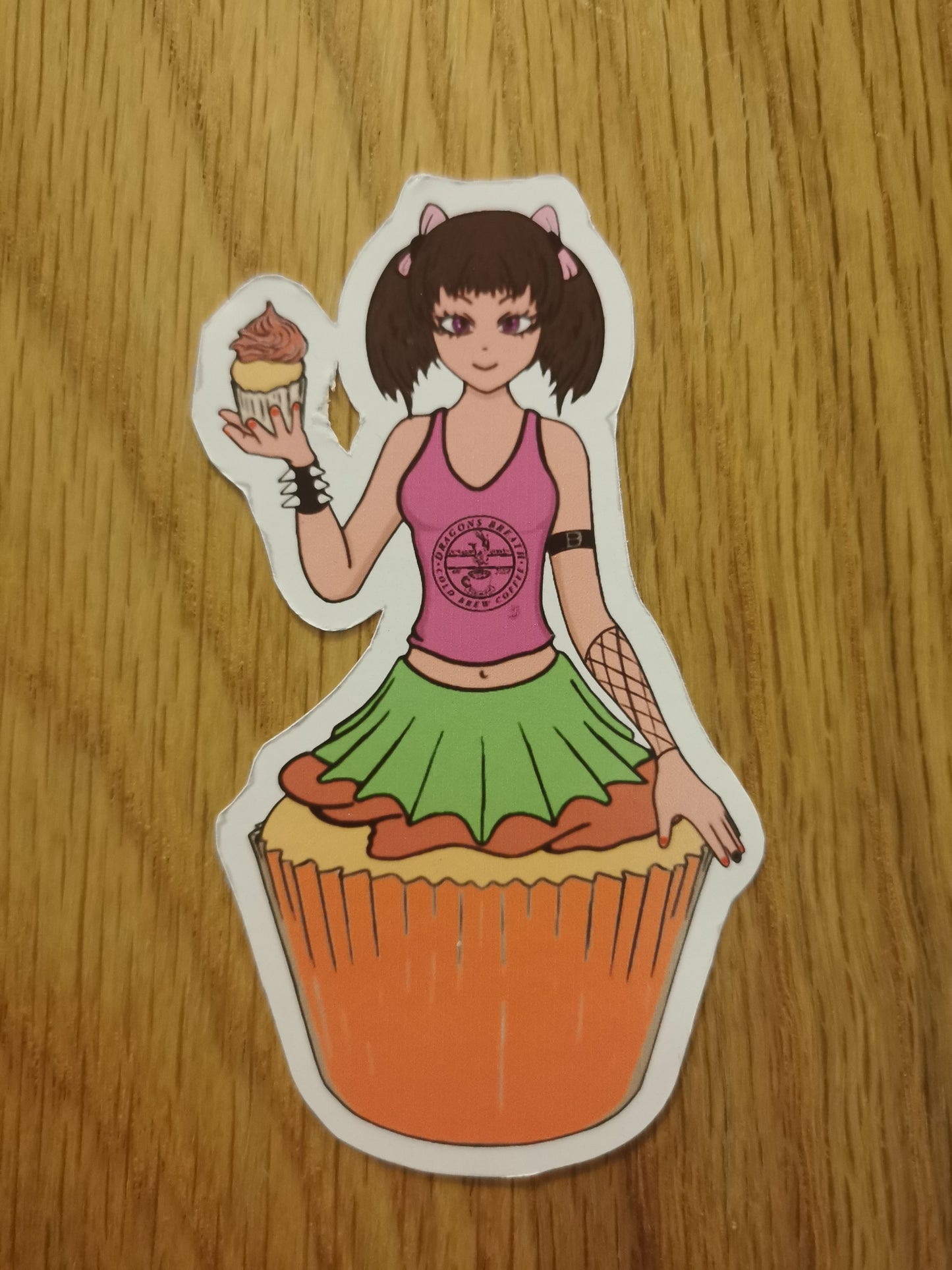 sticker pack of 13 // cupcake girls // vinyl stickers