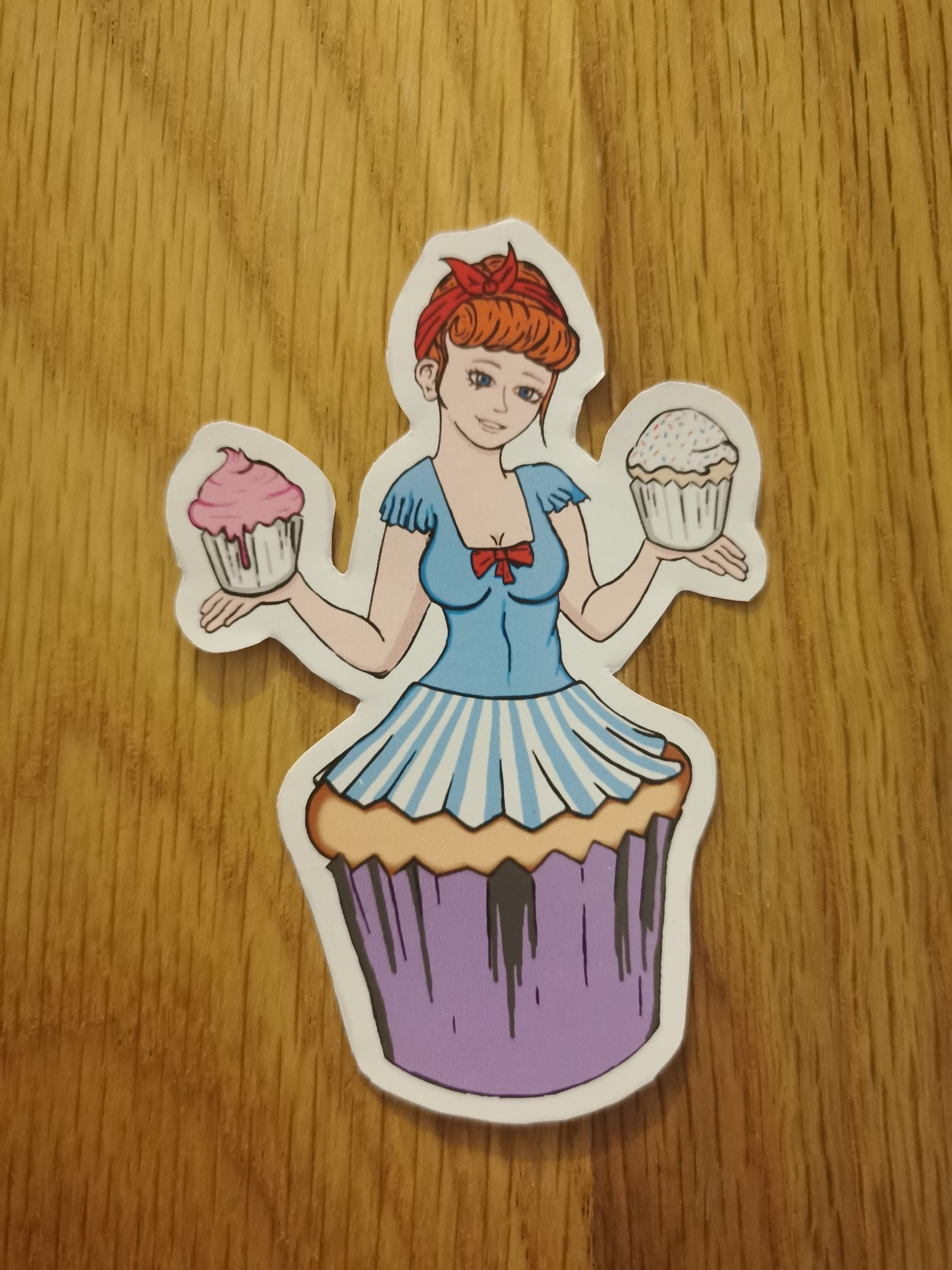 sticker pack of 13 // cupcake girls // vinyl stickers