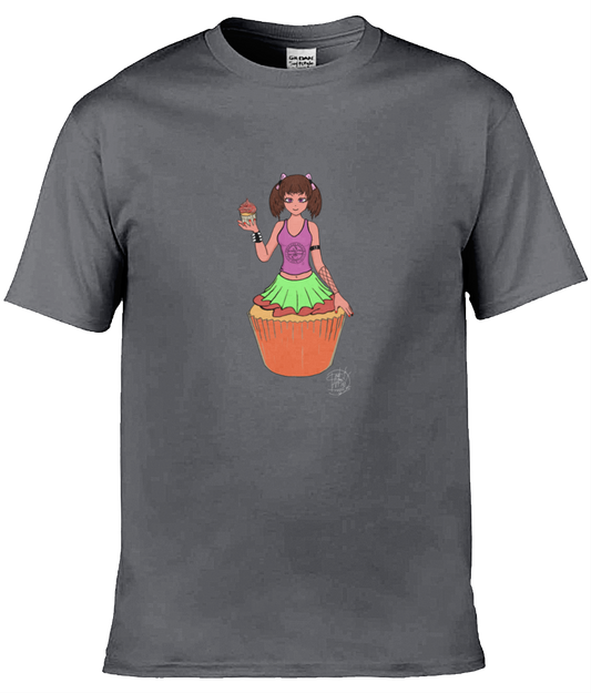 Gildan GD001 Softstyle Adult Ringspun T-Shirt Cupcake Girl 2