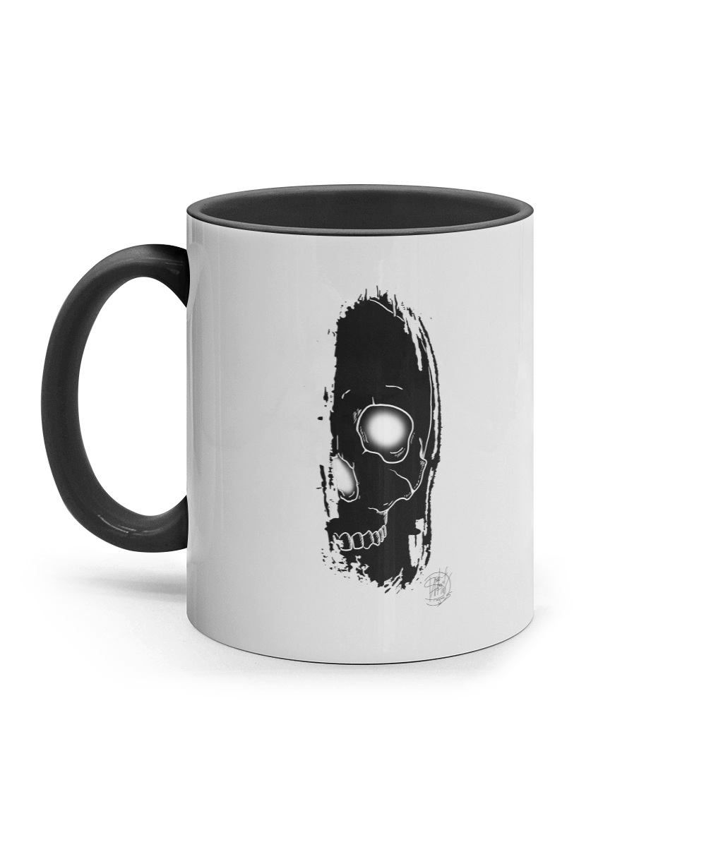 11oz Coloured Inner & Handle Mug Brush Skull Black Logo Brush Skull Black Logo Brush Skull Black Logo