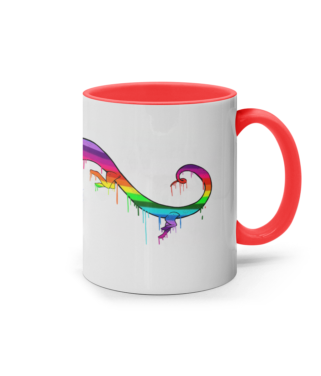 11oz Coloured Inner & Handle Mug Pride Dragon Pride Dragon