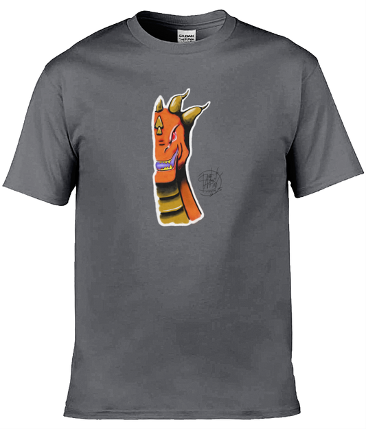 Gildan GD001 Softstyle Adult Ringspun T-Shirt Roarsome Orange 3 Prongs