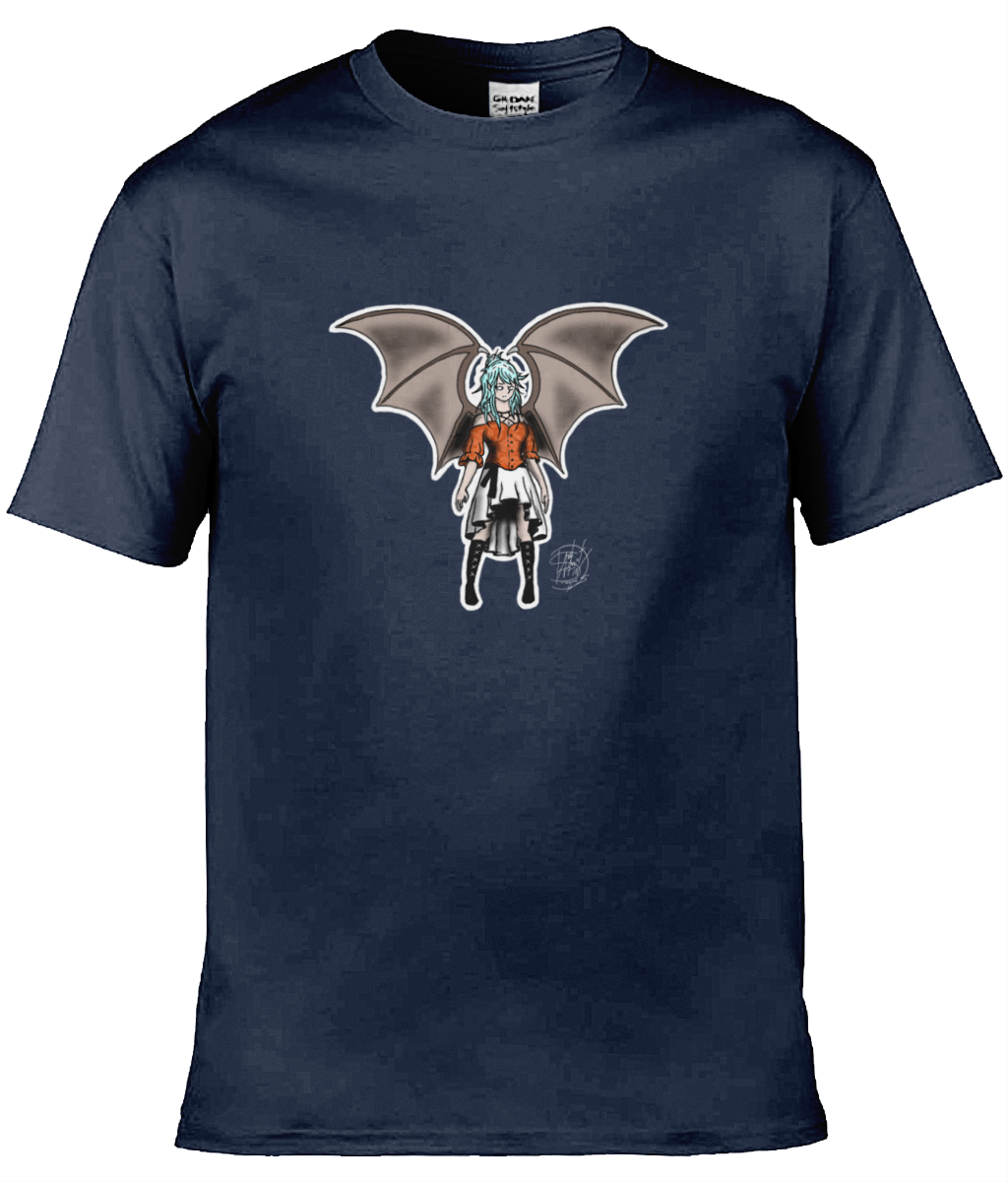 Gildan GD001 Softstyle Adult Ringspun T-Shirt Sapphire Demon Lady