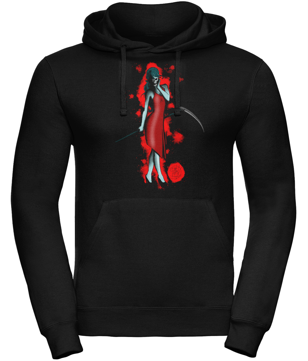 Uneek UC509 Hoodie Lady Death Red Blood