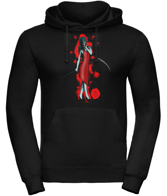 Uneek UC509 Hoodie Lady Death Red Blood