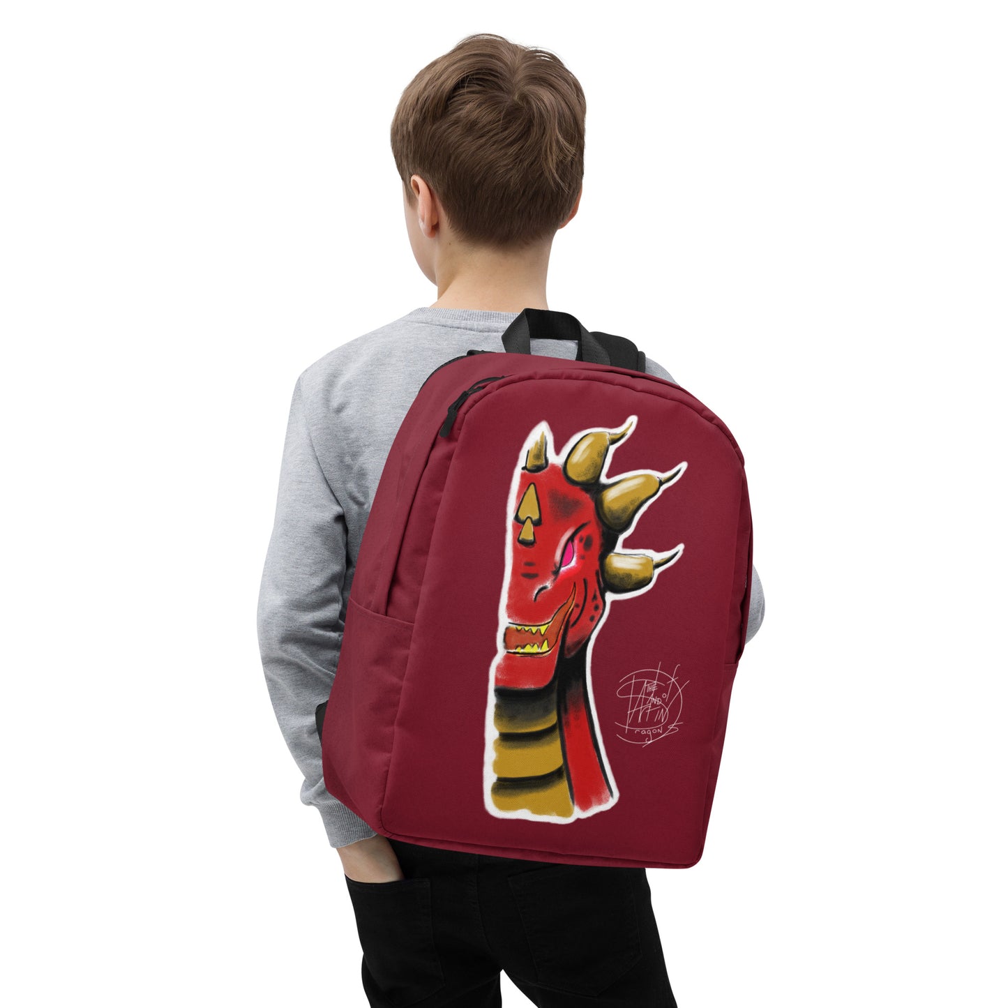 Minimalist Backpack Royal Roarsome Red