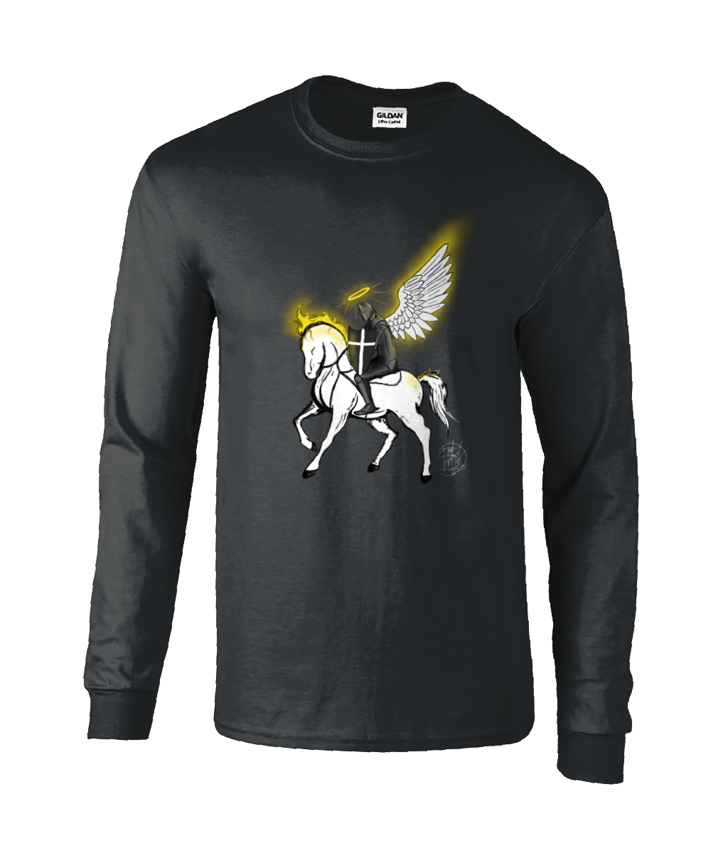 Gildan GD014 Ultra Cotton Adult Long Sleeve T-Shirt Horseman