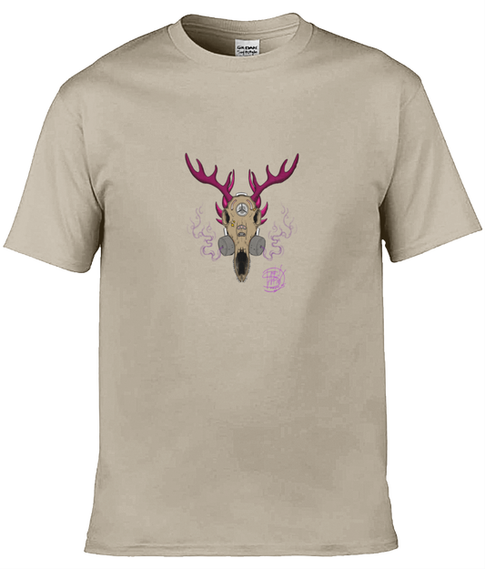 Gildan GD001 Softstyle Adult Ringspun T-Shirt Gas Mask Deer 2