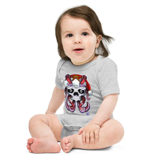 Baby short sleeve one piece Christmas Octo