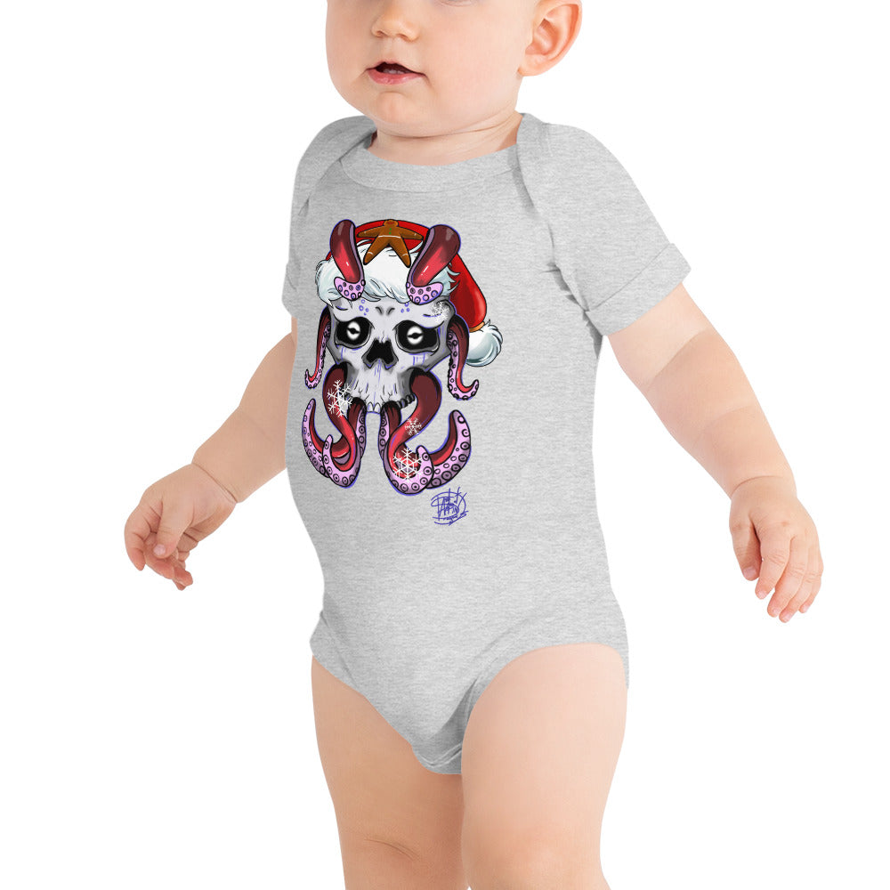 Baby short sleeve one piece Christmas Octo