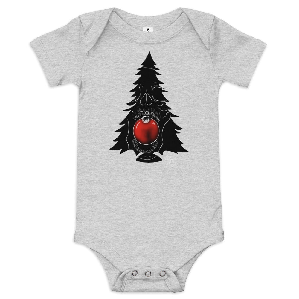 Baby short sleeve one piece Christmas Skull