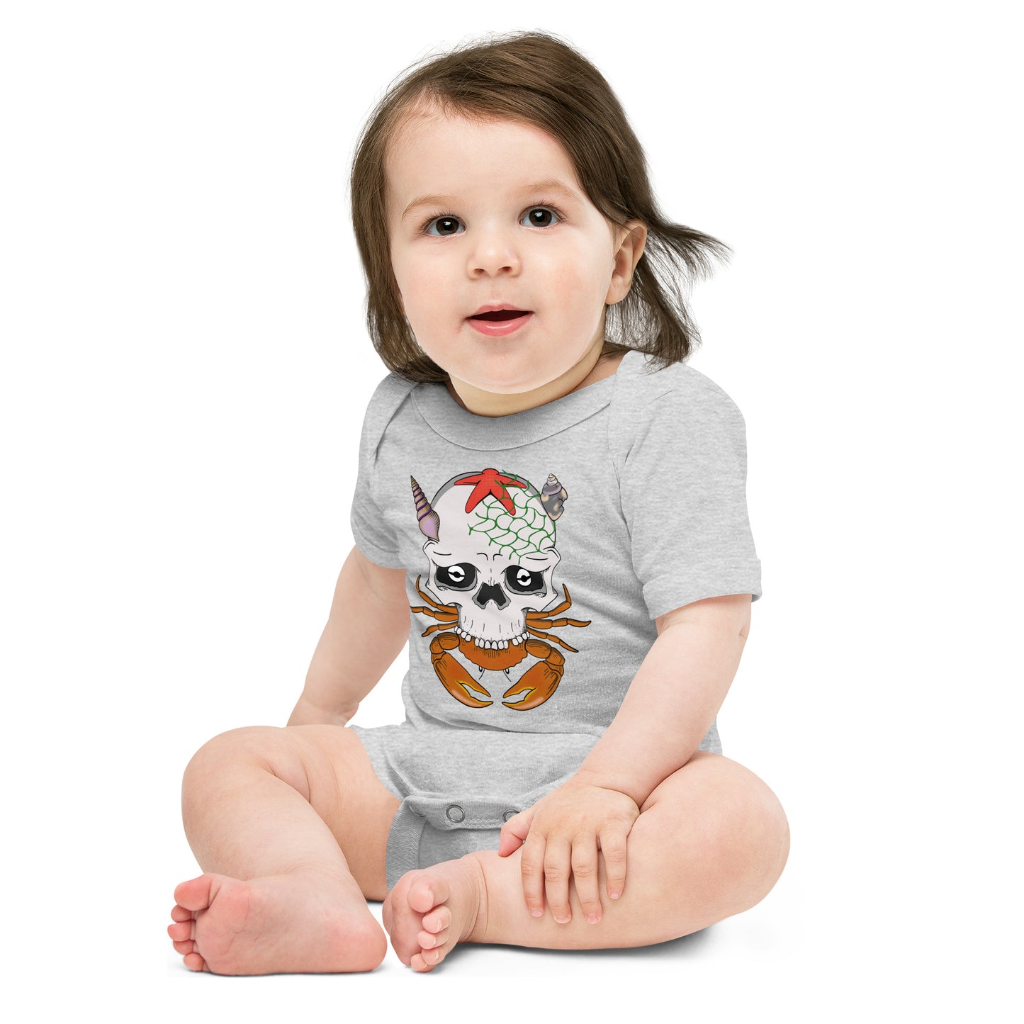 Baby short sleeve one piece Crabs