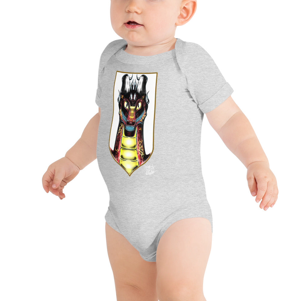 Baby short sleeve one piece Dragon Smile